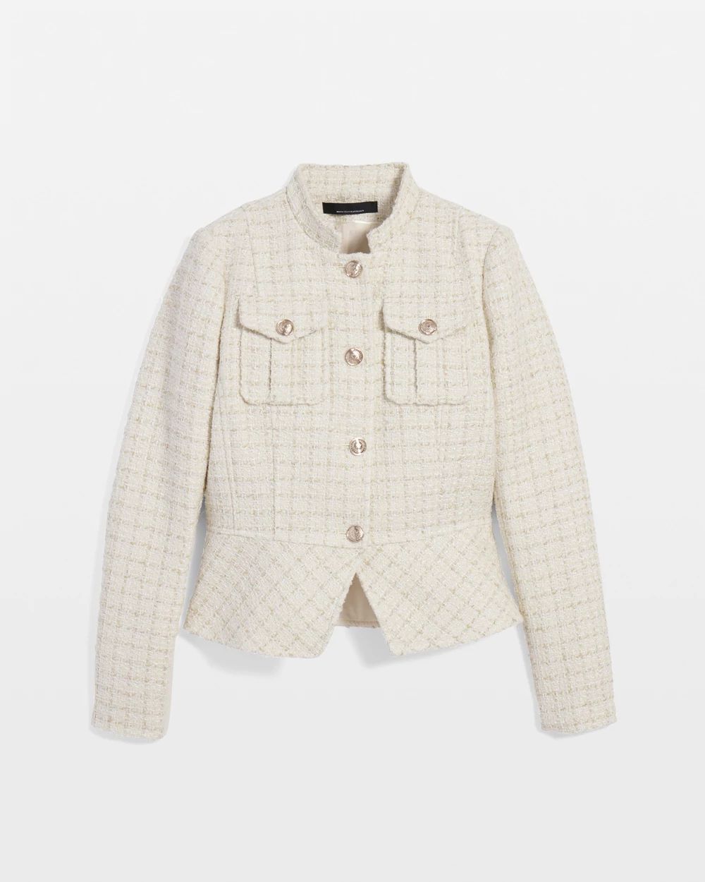 Tweed peplum jacket cheap